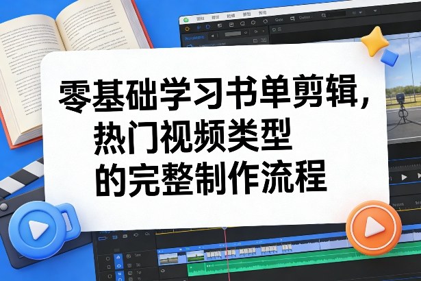 零基础学习书单剪辑,热门视频类型的完整制作流程(更新2026)-智云网