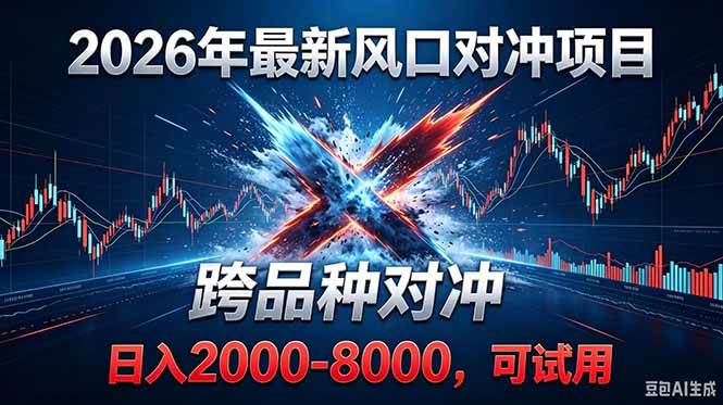 （18827期）2026创业新风口！最新对冲！跨品种对冲！日收益2000-6000+-智云网