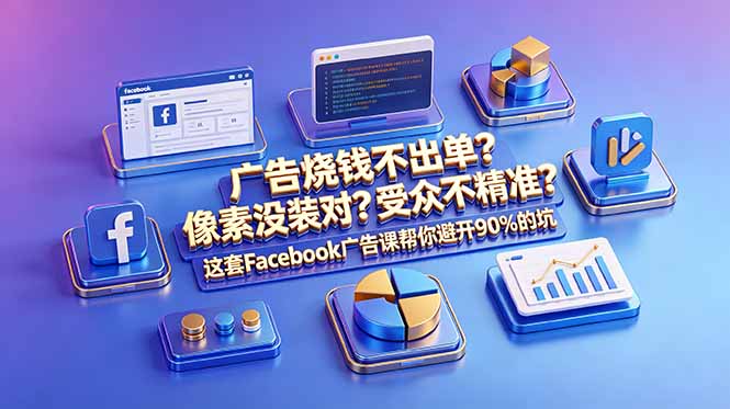 广告烧钱不出单？像素没装对？受众不精准？这套Facebook广告课帮你避开90%的坑-原创双语字幕-智云网