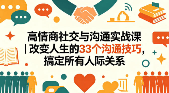 高情商社交与沟通实战课|改变人生的33个沟通技巧,搞定所有人际关系-智云网