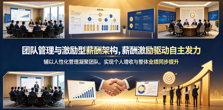 团队管理与激励型薪酬架构，薪酬激励驱动自主发力，辅以人性化管理凝聚团队，实现个人增收与整体业绩同步提升-智云网