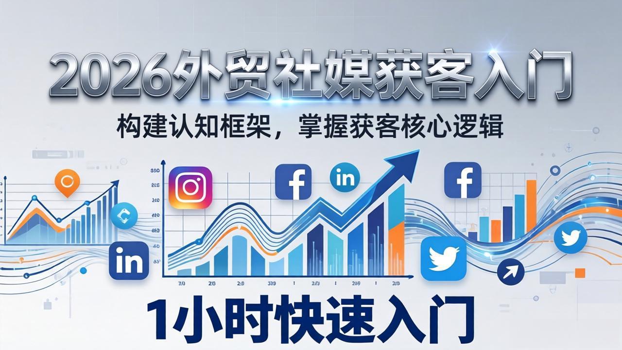 2026 外贸社媒获客入门：1小时搭建认知框架，新手快速开启社媒获客之路-智云网