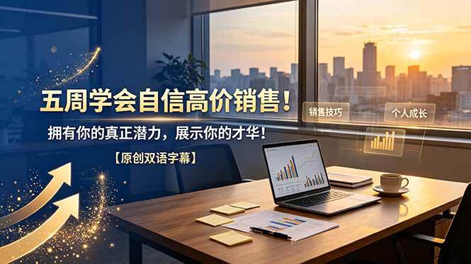 （19071期）五周学会自信高价销售！拥有你的真正潜力，展示你的才华！【原创双语字幕】-智云网