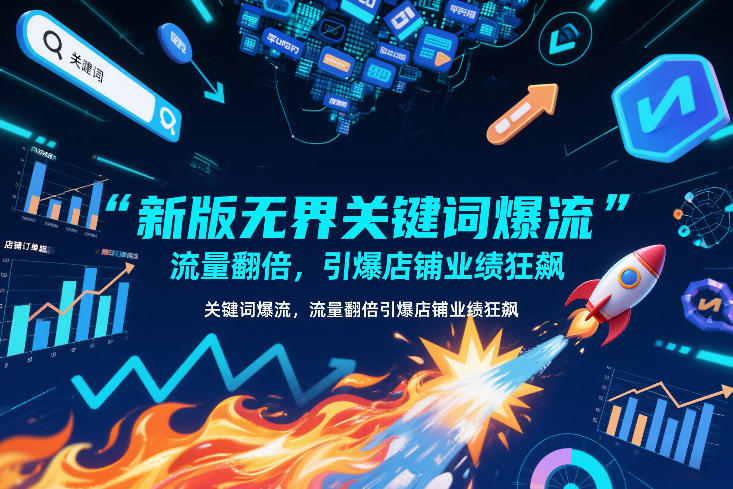新版无界关键词爆流，流量翻倍，引爆店铺业绩狂飙-智云网