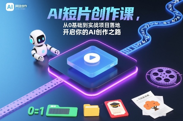 AI短片创作课,从0基础到实战项目落地,开启你的AI创作之路(更新)-智云网