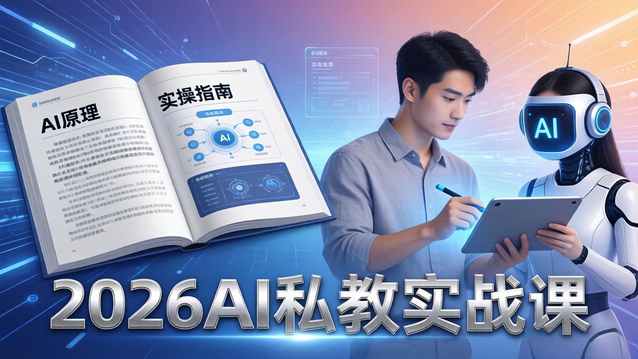 2026AI私教实战课:从AI原理到全场景实操,零基础学会用AI提效+单人单干创业-智云网