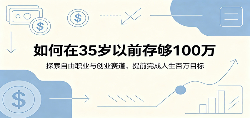 如何在35岁以前存够100万：探索自由职业与创业赛道，提前完成人生百万目标-智云网