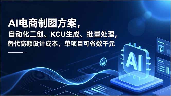 AI电商制图方案,自动化二创、SKU生成、批量处理,替代高额设计成本,单项目可省数千元-智云网