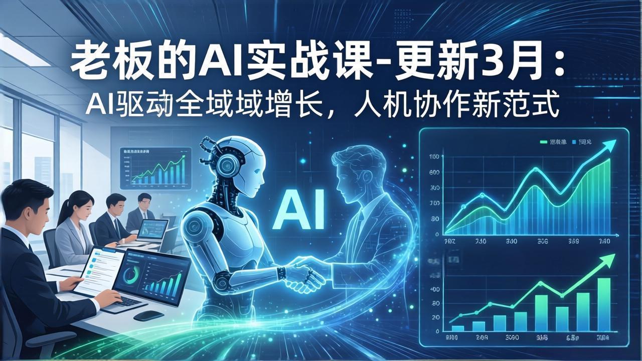 老板的AI实战课-更新3月：AI驱动全域增长，人机协作新范式，用AI提高企业效率、利润与竞争力-智云网