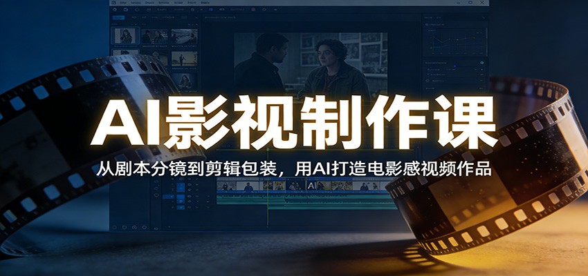 AI影视制作课:从剧本分镜到剪辑包装,用AI打造电影感视频作品-智云网