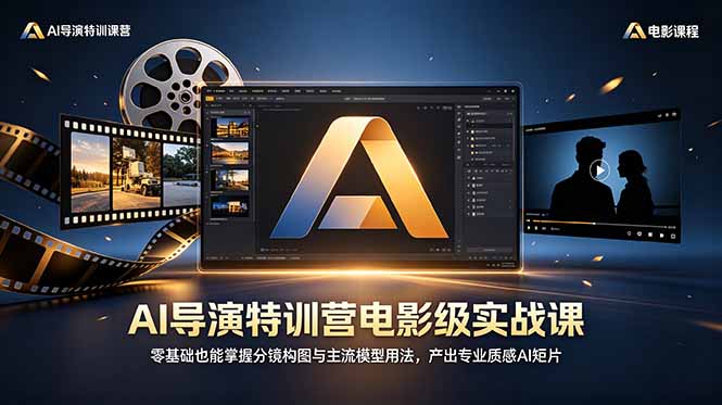 AI导演特训营电影级实战课，零基础也能掌握分镜构图与主流模型用法，产出专业质感AI短片-智云网