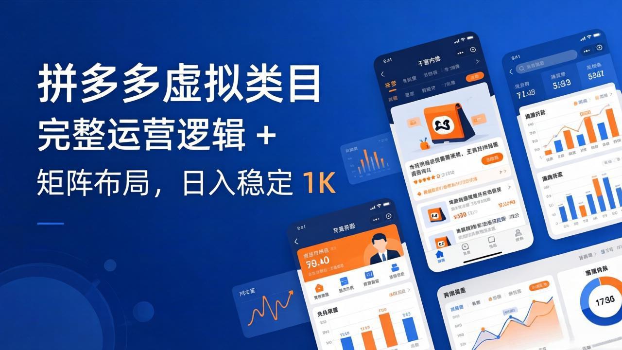拼多多虚拟类目干货：完整运营逻辑 + 矩阵布局，日入稳定 1K-智云网