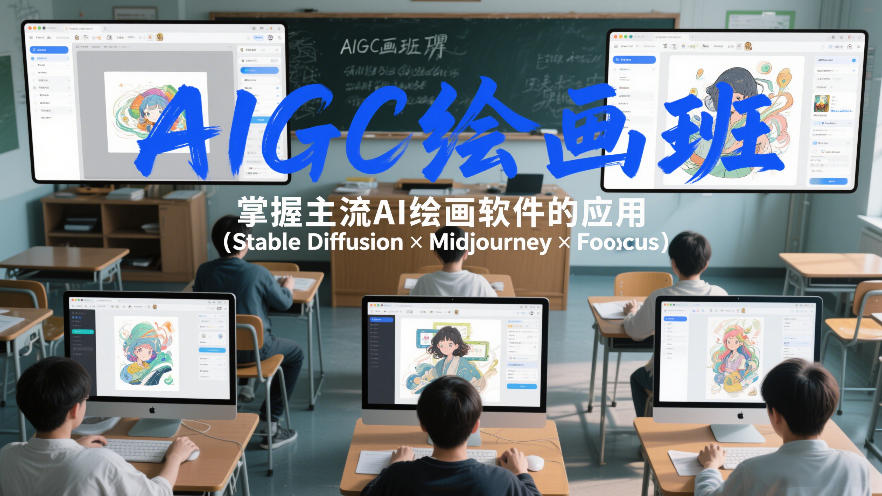 AIGC绘画班，掌握主流Ai绘画软件的应用（Stable Diffusion x Midjourney x Fooocus）-智云网