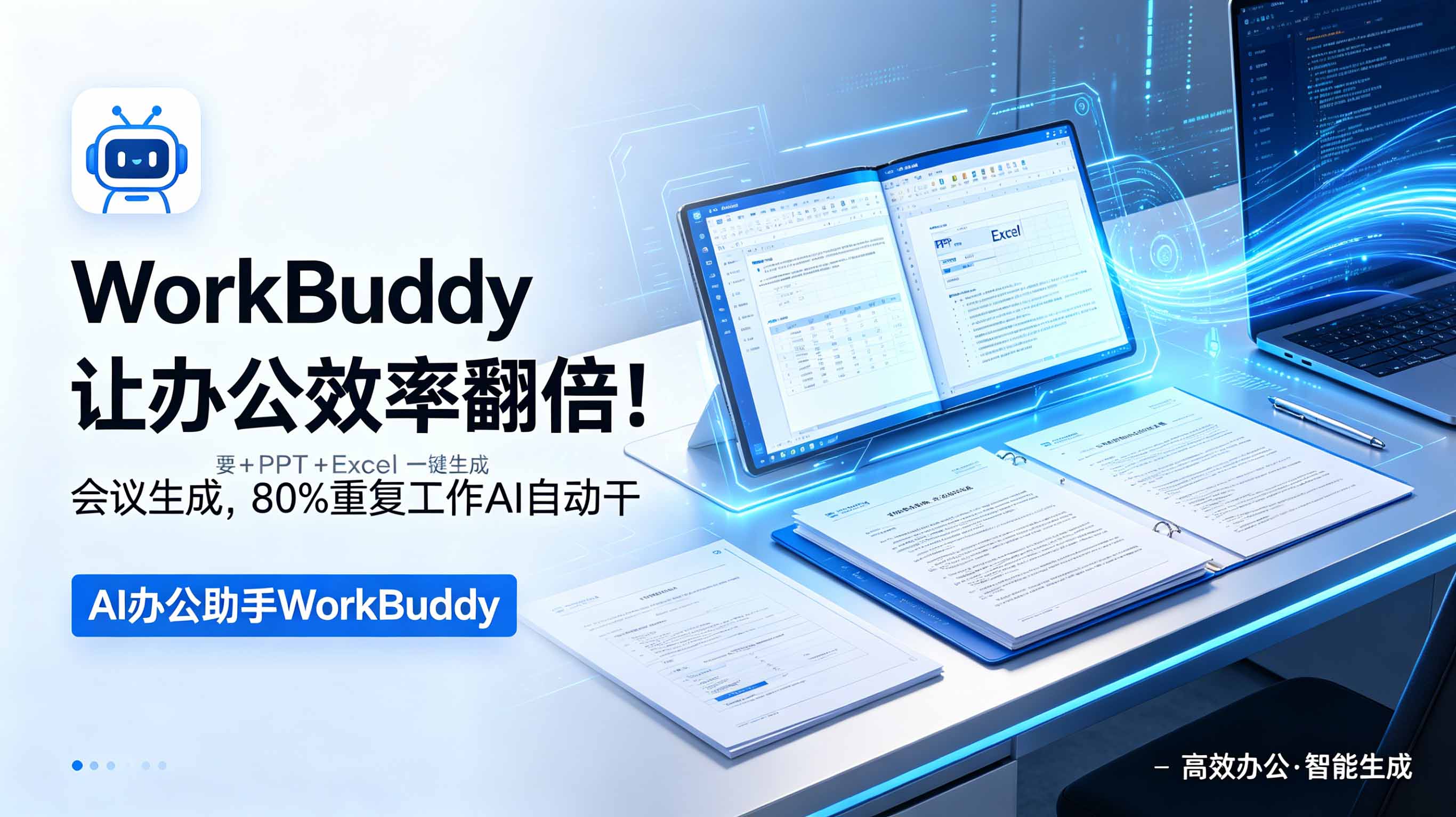WorkBuddy让办公效率翻倍！会议纪要+PPT+Excel一键生成，80%重复工作AI自动干-智云网