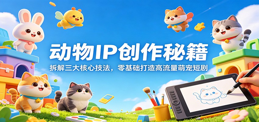动物IP创作秘籍:拆解三大核心技法,零基础打造高流量萌宠短剧-智云网